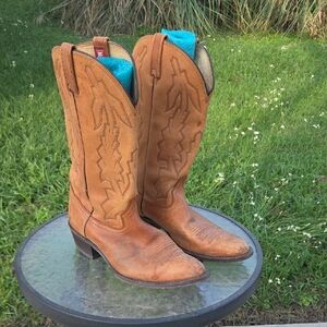 DAN POST MARLBORO Leather Western Boots Men's 10.5EW
